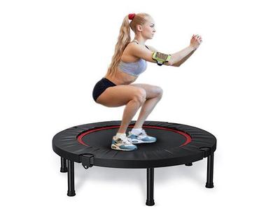 FAIZHI 40' Exercise Trampoline, Foldable Rebounder Mini Trampoline