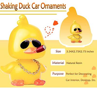 MuMyer Cool Yellow Duck Car Ornaments Funny Duck Car Toy Dashboard  Decorations - Yahoo Shopping