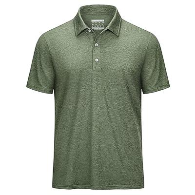 MAGCOMSEN Summer Polo Shirts for Men Short Sleeve Polo Shirts Dry Fit Golf Polo  Shirts Outdoor Fishing Polos Army Green 2XL - Yahoo Shopping