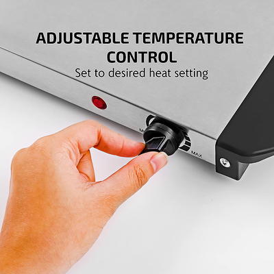 Electric Warming Tray with Adjustable Temperature Control