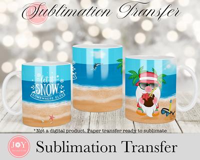 Summer Santa Christmas Sublimation Transfer For Mugs, Printed Sheet Ready  To Press, 11 Oz 12 15 Cricut Mug Press Print - Yahoo Shopping