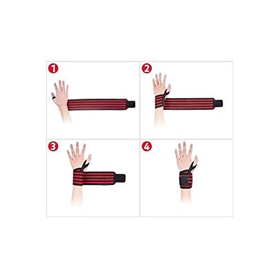 YZKEC Weightlifting Wrist Wraps with Thumb Loop，Best Wrist