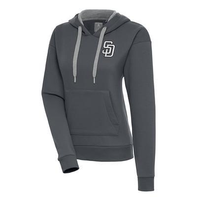 Men's Antigua Black San Francisco 49ers Tonal Logo Victory Full-Zip Hoodie