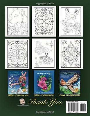 Easy and Simple Adult Coloring Book: A Coloring Book for Adults