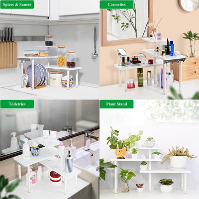 Dyiom Kitchen Countertop Organizer Corner Shelf 3 Tier Bathroom Storage Display Counter Shelves