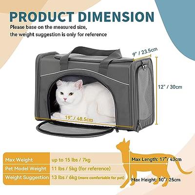 Petsfit Expandable Large cat carrier Small Dog carriers Airline