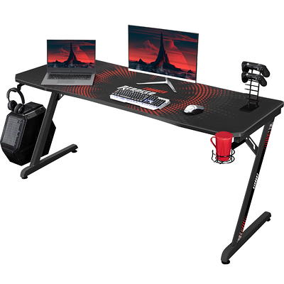 Inbox Zero 47 Gaming Desk, Z-Shape Large Size, With Cable Management  System (Black) Inbox Zero - Yahoo Shopping