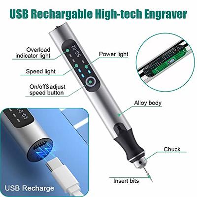 USB Rechargable Engraving Pen with 35bits,Mini Electric Engraver Etching  Machines Cordless Rotary Tools Engraved Jewelry Glass Stone Metal Plastic  Wood Resin - Yahoo Shopping