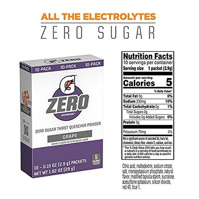 Gatorade GZERO Orange Sports Drink Mix - 1.08oz