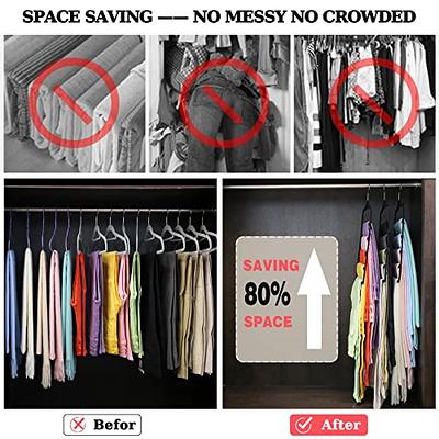 12-Pack-Closet-Organizers-and-Storage,Closet-Organizer-Hanger for Heavy  Clothes,Sturdy Closet-Organization-and-Storage-Hangers-Space-Saving for  Wardrobe,Dorm-Room-Essentials for College Students Girls 