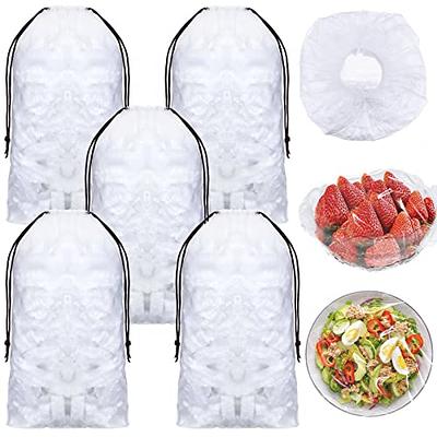 200 Pcs Kitchen Plastic Wrap With Storage Box, Fresh Keeping Bag With  Dispenser, Stretch Plastic Wrap Bowl Covers, Cling Film for Outdoor Picnic