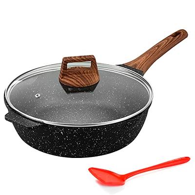 LOLYKITCH 6 QT Tri-Ply Stainless Steel Non-stick Sauté Pan with Lid,12 Inch  Deep Frying pan,Large Skillet,Jumbo Cooker,Induction Pan,Dishwasher and  Oven Safe.(Removable Handle) - Yahoo Shopping