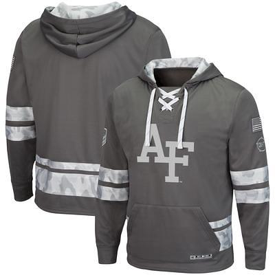 Men's Colosseum Gray Air Force Falcons OHT Military Appreciation Lace-Up  Pullover Hoodie - Yahoo Shopping