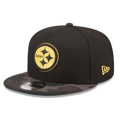 New Era Black Pittsburgh Steelers Framed AF 9FORTY Snapback Hat