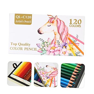 NUOBESTY 1 Set 120 Colored Pencil Art Supplies Wooden Carbon