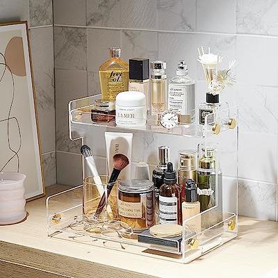 Double Layer Bathroom Storage Rack, 2 Tier Bathroom Organizer For