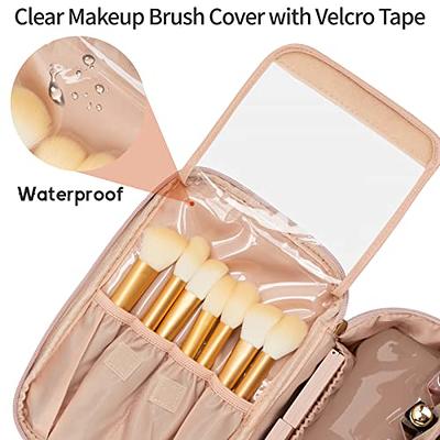 Portable Rose Gold Makeup Brush Holder Organizer Bag Waterproof