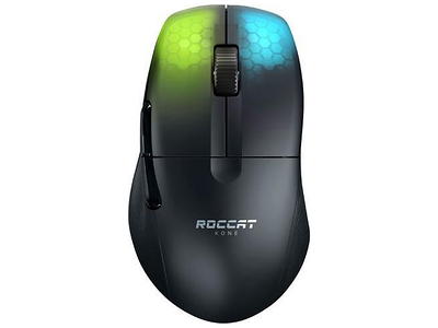 ROCCAT Burst Pro Air Lightweight Symmetrical, Wireless RGB Gaming Mouse  with 19K DPI Optical Owl-Eye Sensor, Optical Switches, Titan Wheel, 81-Gram