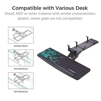 EUREKA ERGONOMIC Height Adjustable Mouse & Keyboard Tray Under