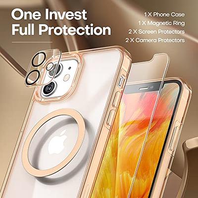 TAURI 5 in 1 for iPhone 15 Pro Max Case Crystal Clear, [Not-Yellowing