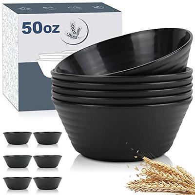 Homestockplus Set of 6 Unbreakable Soup Bowls, 34 Ounces Big Bowls