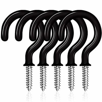 4 inch Black S-Hooks - Pack of 50