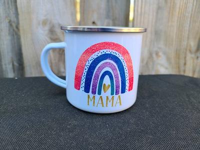 Mama Rainbow Coffee Mug Mama Mug Gift for New Motherhood Mom 