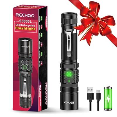 LED Tactical Flashlights High Lumens Zoomable 5 Modes Bright LED