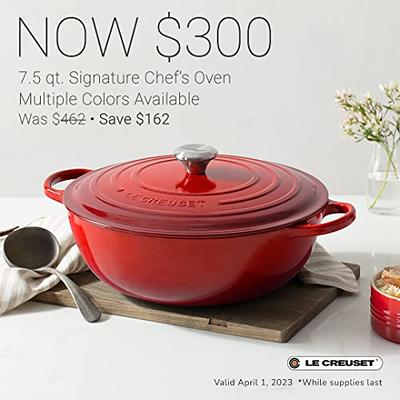 Le Creuset Cast Iron Signature Roaster in White