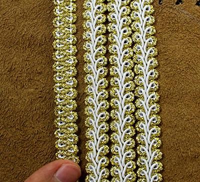 Gold Bullion Fringe Trim,2.5'' Wide for Sewing DIY Decoration [10 Yards]