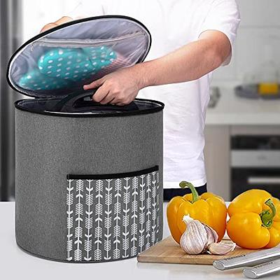 Yarwo Carrying Bag Compatible for Ninja/COSORI/Instant Pot Air Fryer,  Double Layers Insulated Travel Carrier for Most 2-4 Quart Air Fryer Oven  and