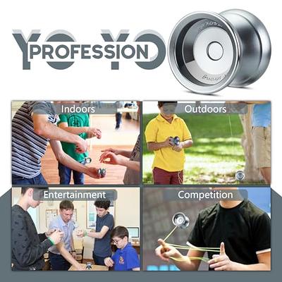 YOYOSTUDIO Yoyo Professional Unresponsive Yo Yo for Kids 8-12, Fingerspin  Yoyo for Adults Kids Beginners, Metal Trick Yoyo, Pro Yo-Yo with 10  Strings, Yoyo Case and Gloves Grey - Yahoo Shopping