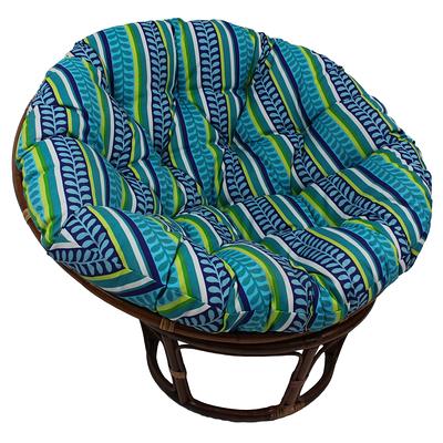 Sorra Home 48 x 48 x 4 Papasan Outdoor Chair Cushion Ivory - Sorra