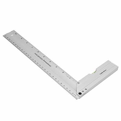 Right Angle Ruler, 300mm Aluminium Alloy Thickened 90 Degree Right