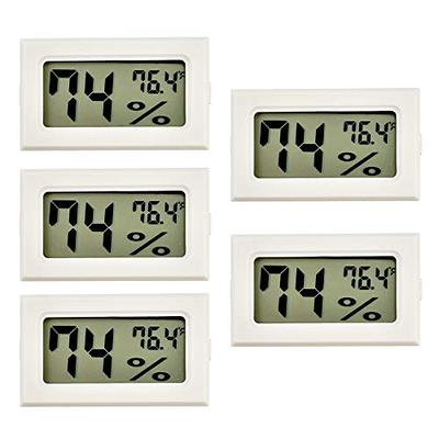 DOQAUS Digital LCD Hygrometer Thermometer, Indoor Thermometer Humidity  Gauge, Humidity Meter for Home,Bedroom,Office,Greenhouse,White 