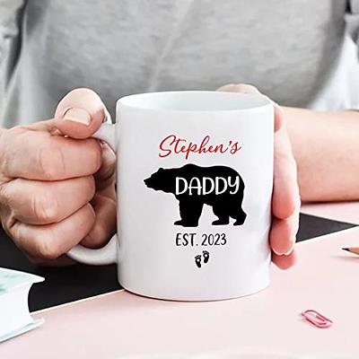 papa bear coffee mug, custom dad est mug