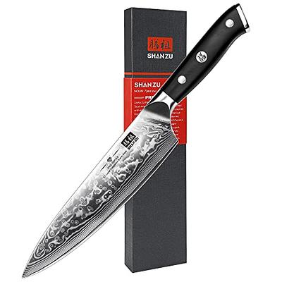 JoyJolt 7-in Nakiri Knife High Carbon Steel Kitchen Knife