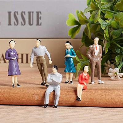 80 Pcs Mini People Figurines 1:50 Scale Model Trains Architectural Painted  People Figures Tiny People Plastic Miniature Figurines Sand Tray Miniatures  Sitting Standing Toy People for Miniature Scenes - Yahoo Shopping