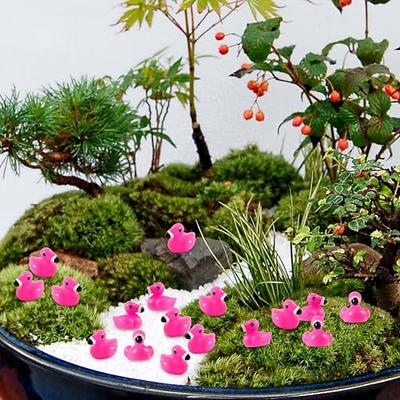  200 Pcs Mini Resin Animals Miniature Duck Tiny Animal