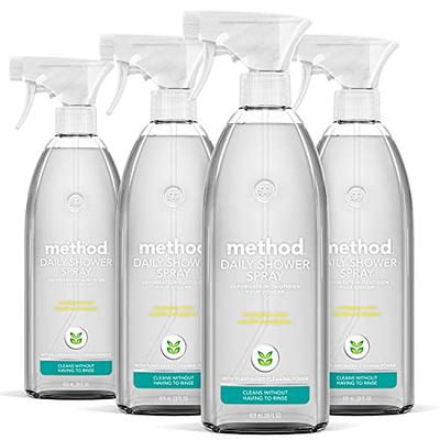 Method Daily Shower Cleaner Spray; Plant-Based & Biodegradable Formula;  Spray and Walk Away - No Scrubbing Necessary; Eucalyptus Mint Scent; 28 Oz  Spray Bottles; (Pack of 4); Packaging May Vary - Yahoo Shopping