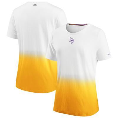 Minnesota Vikings WEAR by Erin Andrews Women's Front Tie Retro T-Shirt -  White