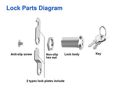 Type II Cabinet Lock and Keys - Components and Accessories