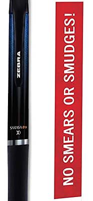 Zebra Sarasa Retractable Gel Pen, Blue Ink, M - 12 pack