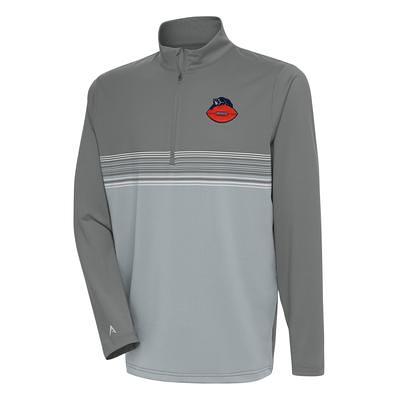 Antigua Arizona Cardinals Steel Team Logo Throwback Pace Quarter-Zip  Pullover Top