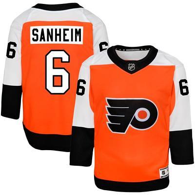 Men's Adidas Burnt Orange Philadelphia Flyers Home Primegreen Authentic Jersey