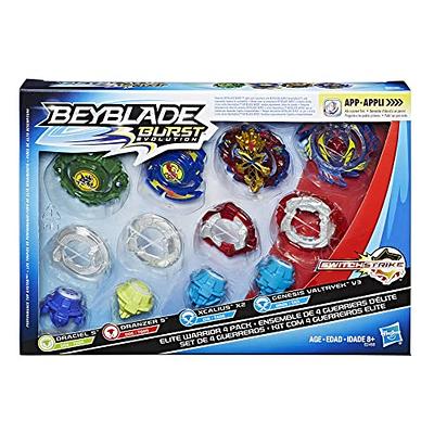  Beyblade Burst Rise Hypersphere Glyph Dragon D5 Starter Pack -  Stamina Type Battling Top Toy and Right/Left-Spin Launcher, Ages 8 and Up,  Red : Toys & Games