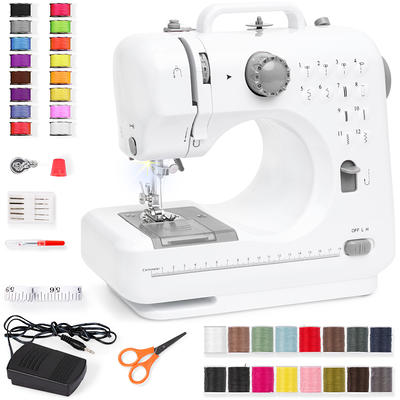 Kids Sewing Machine with 12 Built-In Stitches, Foot Pedal - Yahoo Shopping