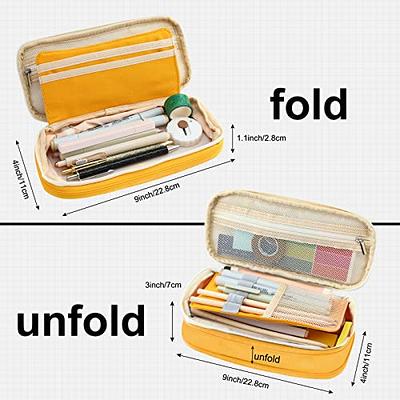  Fmeida Minimalist Pencil Case, Large Capacity Pencil