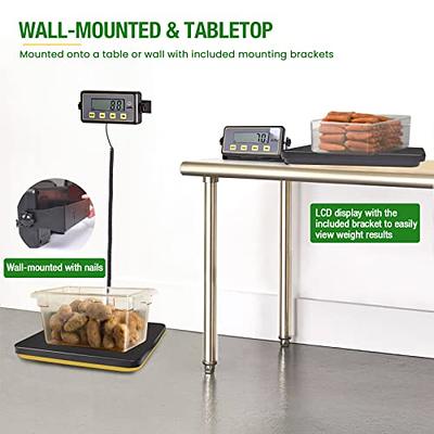 Shaledig 400lbs Commercial Scale Digital Receiving Scale with Anti-Slip  Platform, High Accuracy Food Scale with Hold/Tare/Timer, Kitchen Scale with  LCD Display for Restaurant/Cater/Other Food Service - Yahoo Shopping