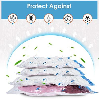 20 Pack Vacuum Storage Bags with Electric Pump, (4 Jumbo/4 Large/ 4 Medium/  4 Small/ 4 Roll) Vacuum Sealed bags for clothing, Comforters, Blankets